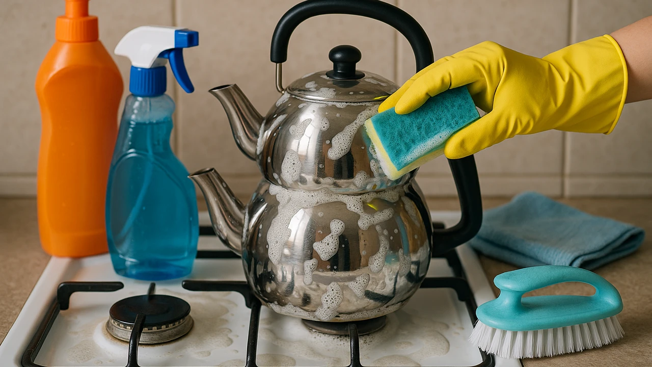 Con el tiempo, estos residuos forman una capa difícil de eliminar en la tetera.