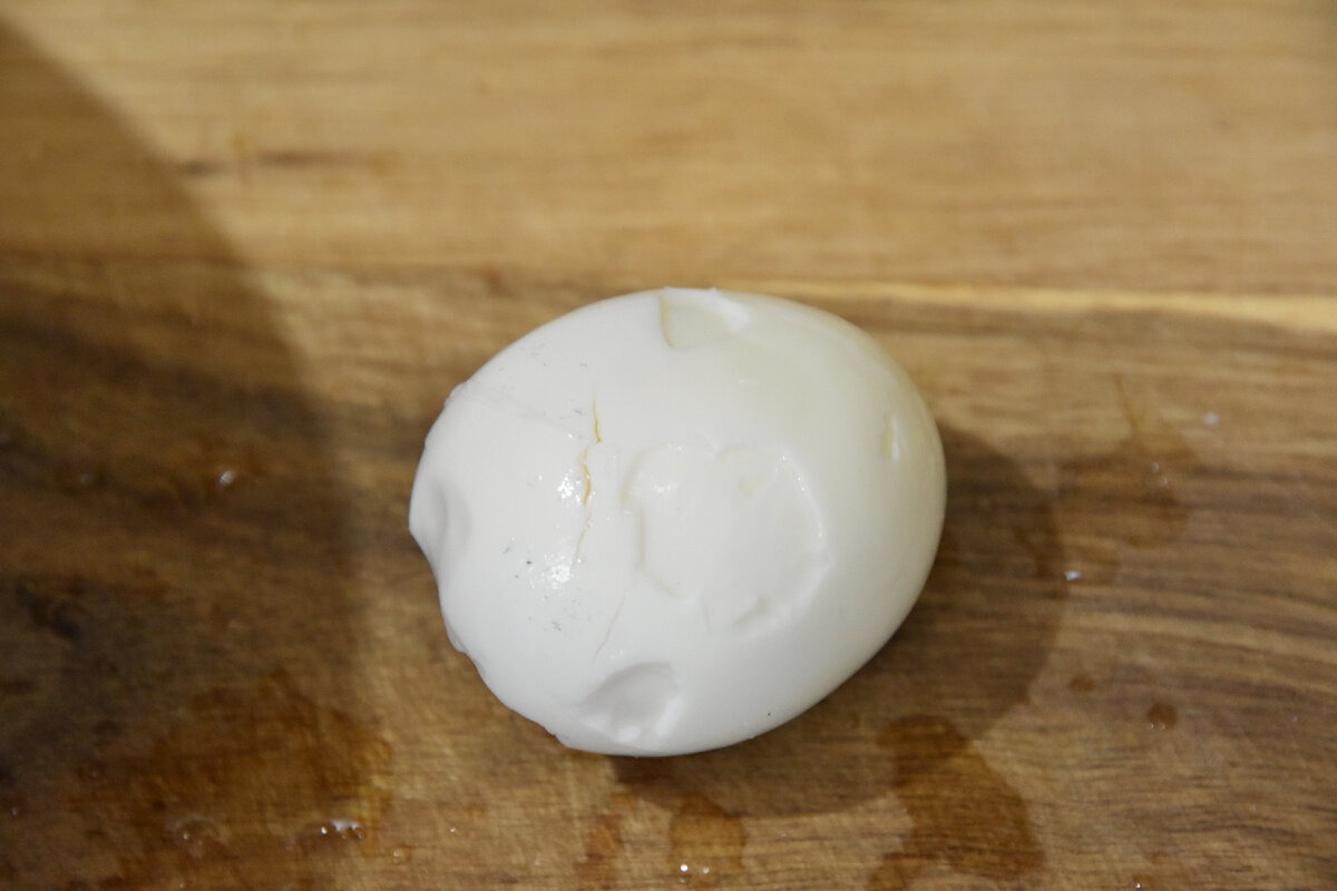 La cáscara de los huevos es difícil de limpiar.