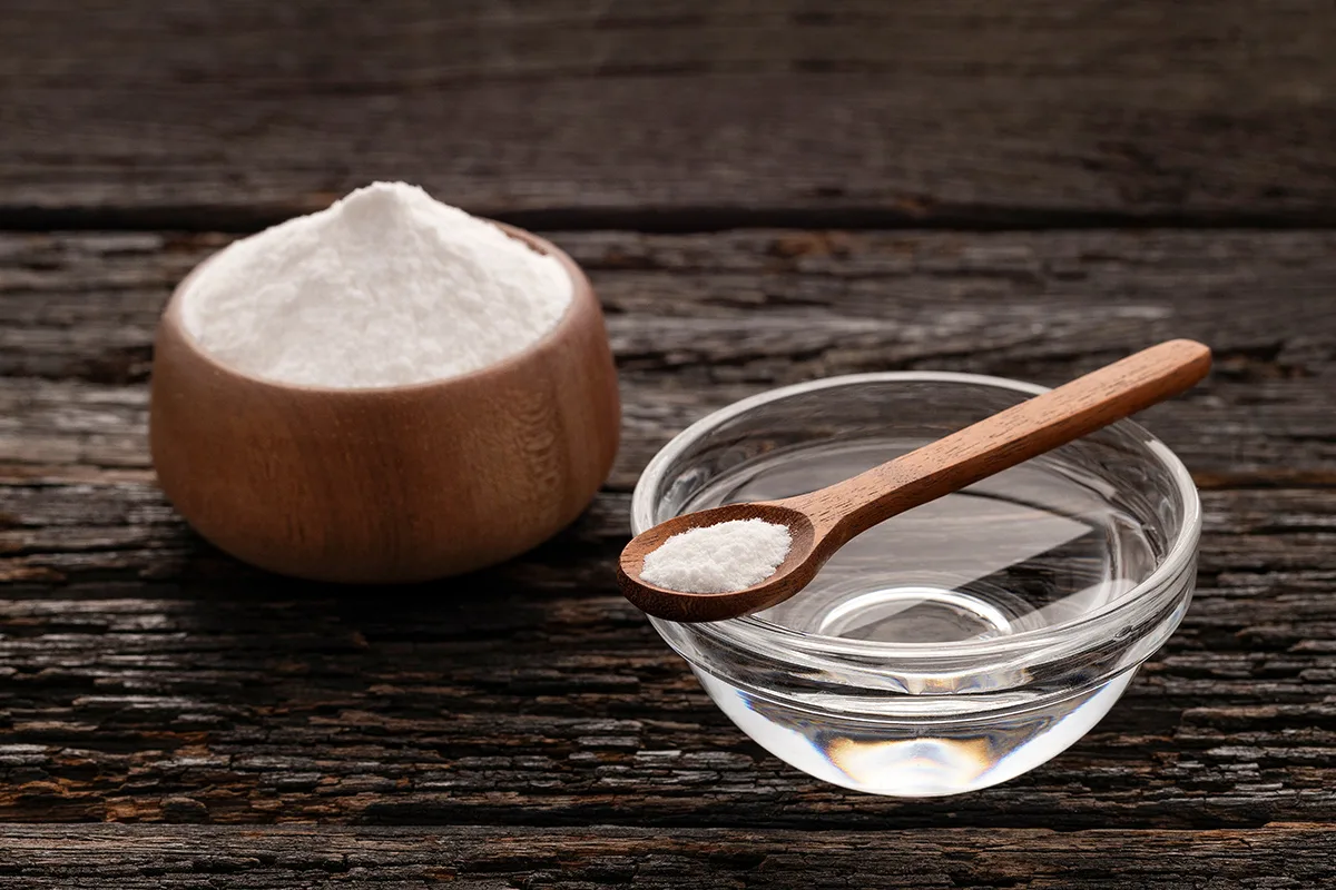 bicarbonato de sodio y agua