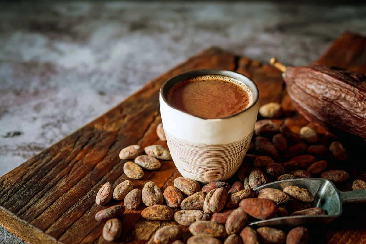 en lugar del café matutino