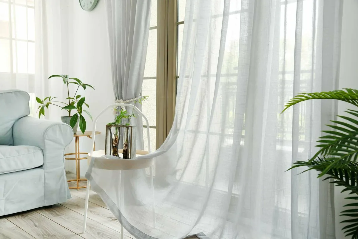 blanquear las cortinas