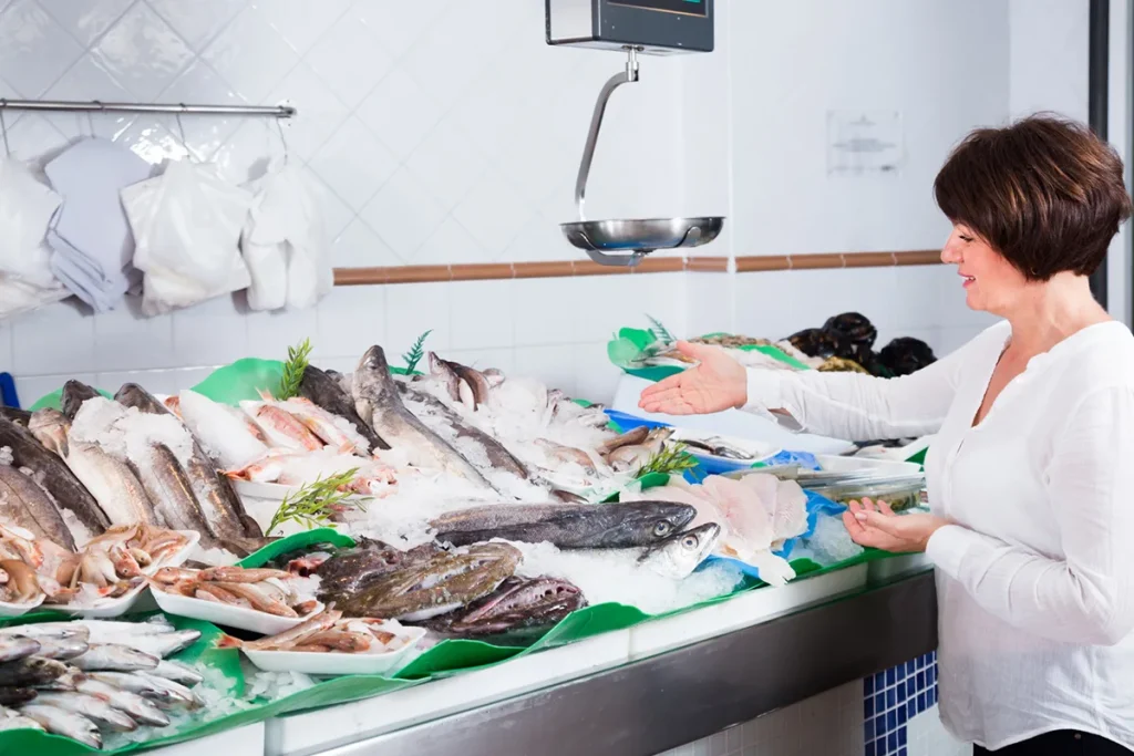 Elige pescado congelado